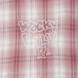 EMBROIDERED GRAPHIC CHECK LONG-SLEEVED SHIRT