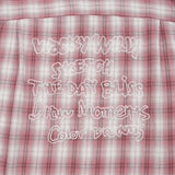 EMBROIDERED GRAPHIC CHECK LONG-SLEEVED SHIRT