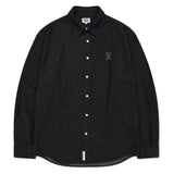 WASHED DENIM LONG-SLEEVED SHIRT