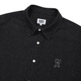 WASHED DENIM LONG-SLEEVED SHIRT