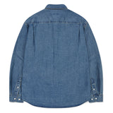 WASHED DENIM LONG-SLEEVED SHIRT