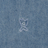 WASHED DENIM LONG-SLEEVED SHIRT