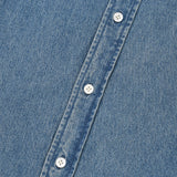 WASHED DENIM LONG-SLEEVED SHIRT