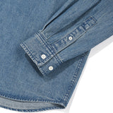 WASHED DENIM LONG-SLEEVED SHIRT