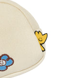 Kiky Plush Pencil Case Ivory