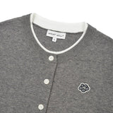 WOMEN'S LILY WAPPEN ROUND NECK SHORT SLEEVE CARDIGAN