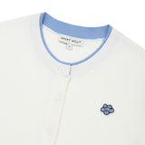 WOMEN'S LILY WAPPEN ROUND NECK SHORT SLEEVE CARDIGAN