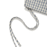 WOMEN'S CHECK SEERSUCKER HOODED SHIRT JUMPER