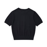 [予約販売/3月下旬入庫予定] WOMEN'S TYPOGRAPHIC COLOR BLOCK SHORT-SLEEVED KNIT