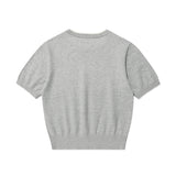 [予約販売/3月下旬入庫予定] WOMEN'S TYPOGRAPHIC COLOR BLOCK SHORT-SLEEVED KNIT