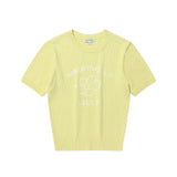 [GISELLE着用] WOMEN'S BIG LILY GRAPHIC SHORT SLEEVE KNIT