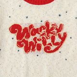 WOMEN'S TYPOGRAPHIC SHORT-SLEEVED KNIT