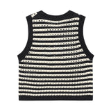 [予約販売/6月上旬入庫予定] WOMEN'S KNIT CROCHET VEST