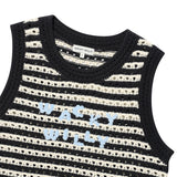 [予約販売/6月上旬入庫予定] WOMEN'S KNIT CROCHET VEST