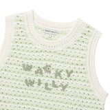 [予約販売/6月上旬入庫予定] WOMEN'S KNIT CROCHET VEST