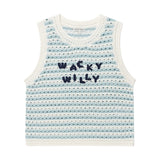 [予約販売/6月上旬入庫予定] WOMEN'S KNIT CROCHET VEST