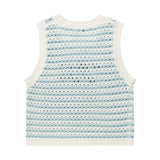 [予約販売/6月上旬入庫予定] WOMEN'S KNIT CROCHET VEST