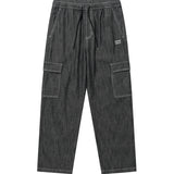 EASY DENIM STRAIGHT CARGO PANTS
