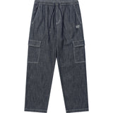 EASY DENIM STRAIGHT CARGO PANTS