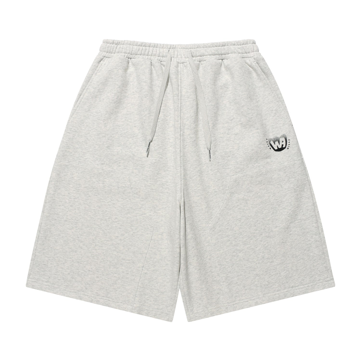 WIDE SWEAT DOUBLE KNEE SHORTS