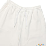 WIDE SWEAT DOUBLE KNEE SHORTS