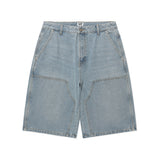 DOUBLE KNEE DENIM SHORTS