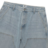DOUBLE KNEE DENIM SHORTS