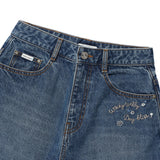 [GISELLE着用] WOMEN'S 3/4 LENGTH DENIM SHORTS