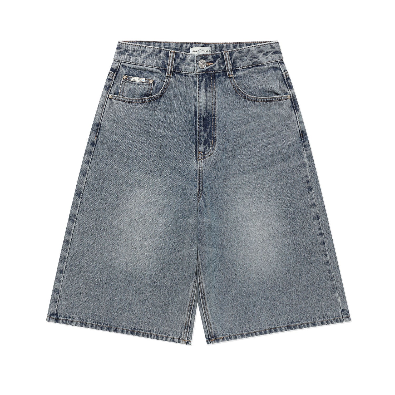 WOMEN'S APPLIQUE DENIM BERMUDA SHORTS