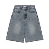[予約販売/6月上旬入庫予定] WOMEN'S APPLIQUE DENIM BERMUDA SHORTS