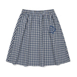 WOMEN'S CHECK MIDI SKIRT