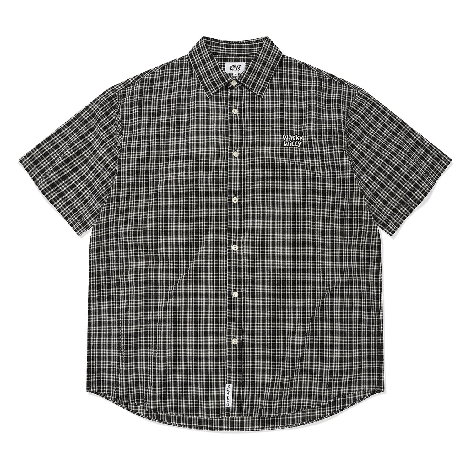 GINGHAM CHECK SHORT-SLEEVED SHIRT