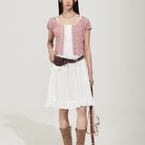 WOMEN'S SHIRRING PUFF BLOUSE