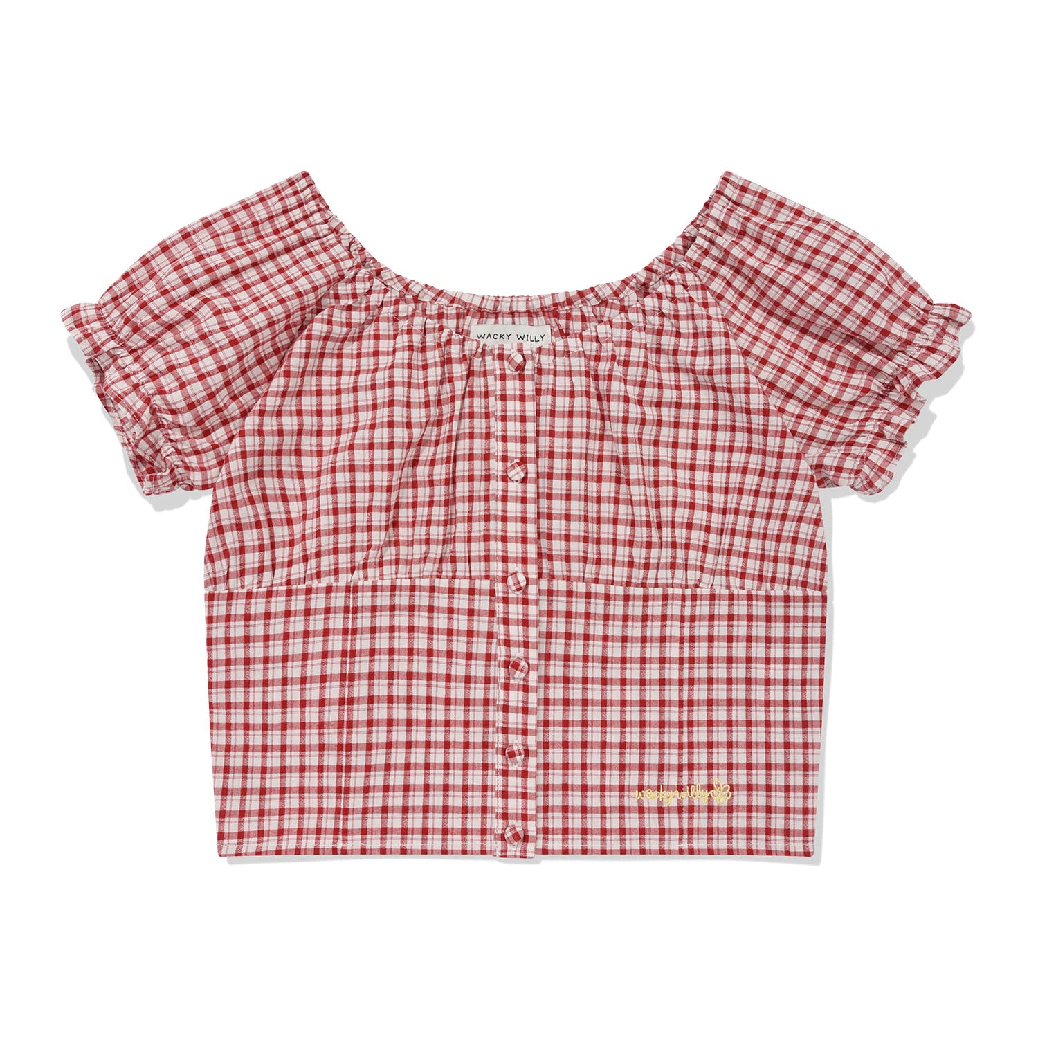[予約販売/6月上旬入庫予定] [GISELLE着用] WOMEN'S SHIRRING PUFF BLOUSE
