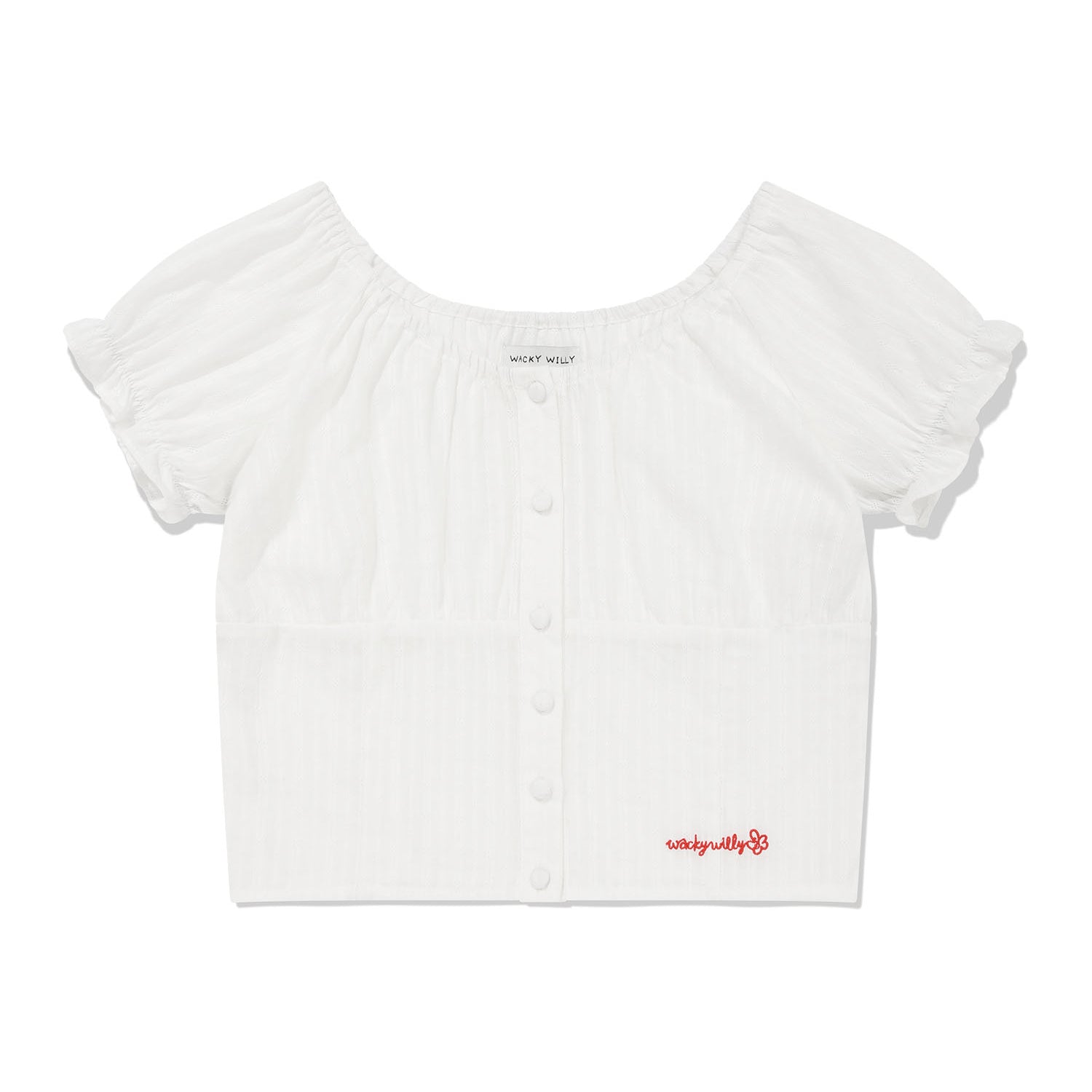 [予約販売/6月上旬入庫予定] [GISELLE着用] WOMEN'S SHIRRING PUFF BLOUSE
