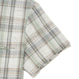 [GISELLE着用] WOMEN'S SEMI-OVERFIT CHECK SHORT-SLEEVED SHIRT