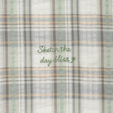 [GISELLE着用] WOMEN'S SEMI-OVERFIT CHECK SHORT-SLEEVED SHIRT
