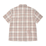 [GISELLE着用] WOMEN'S SEMI-OVERFIT CHECK SHORT-SLEEVED SHIRT