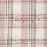 [GISELLE着用] WOMEN'S SEMI-OVERFIT CHECK SHORT-SLEEVED SHIRT