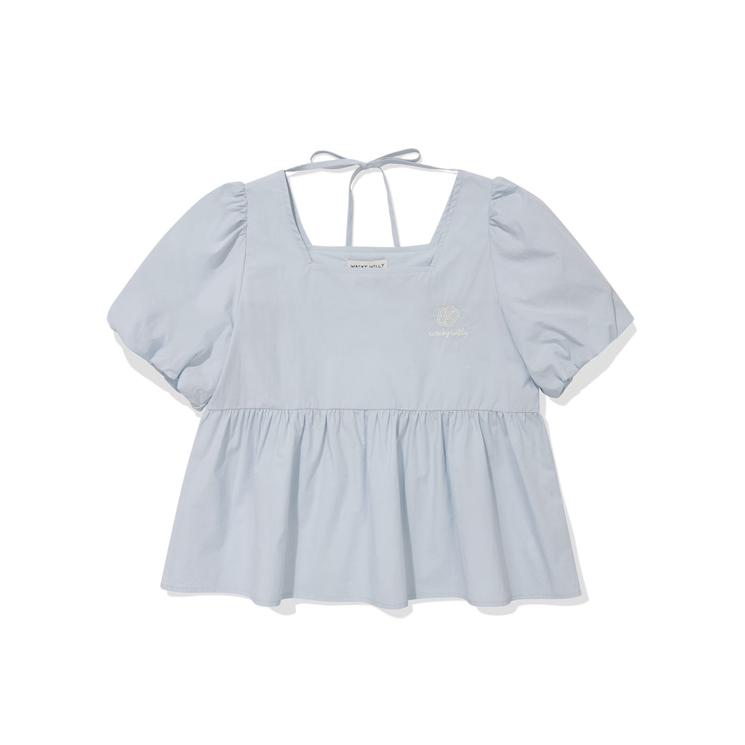 WOMEN'S SQUARE NECK COTTON BLOUSE