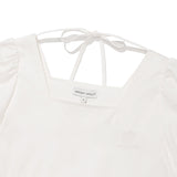 WOMEN'S SQUARE NECK COTTON BLOUSE