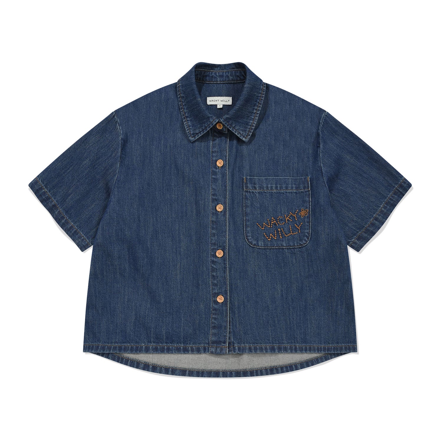 [予約販売/6月上旬入庫予定] [GISELLE着用] WOMEN'S LOW-ONS DENIM SHORT-SLEEVE SHIRT