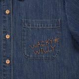 [GISELLE着用] WOMEN'S LOW-ONS DENIM SHORT-SLEEVE SHIRT