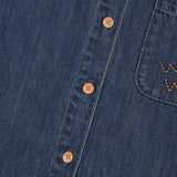 [GISELLE着用] WOMEN'S LOW-ONS DENIM SHORT-SLEEVE SHIRT