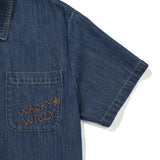 [GISELLE着用] WOMEN'S LOW-ONS DENIM SHORT-SLEEVE SHIRT
