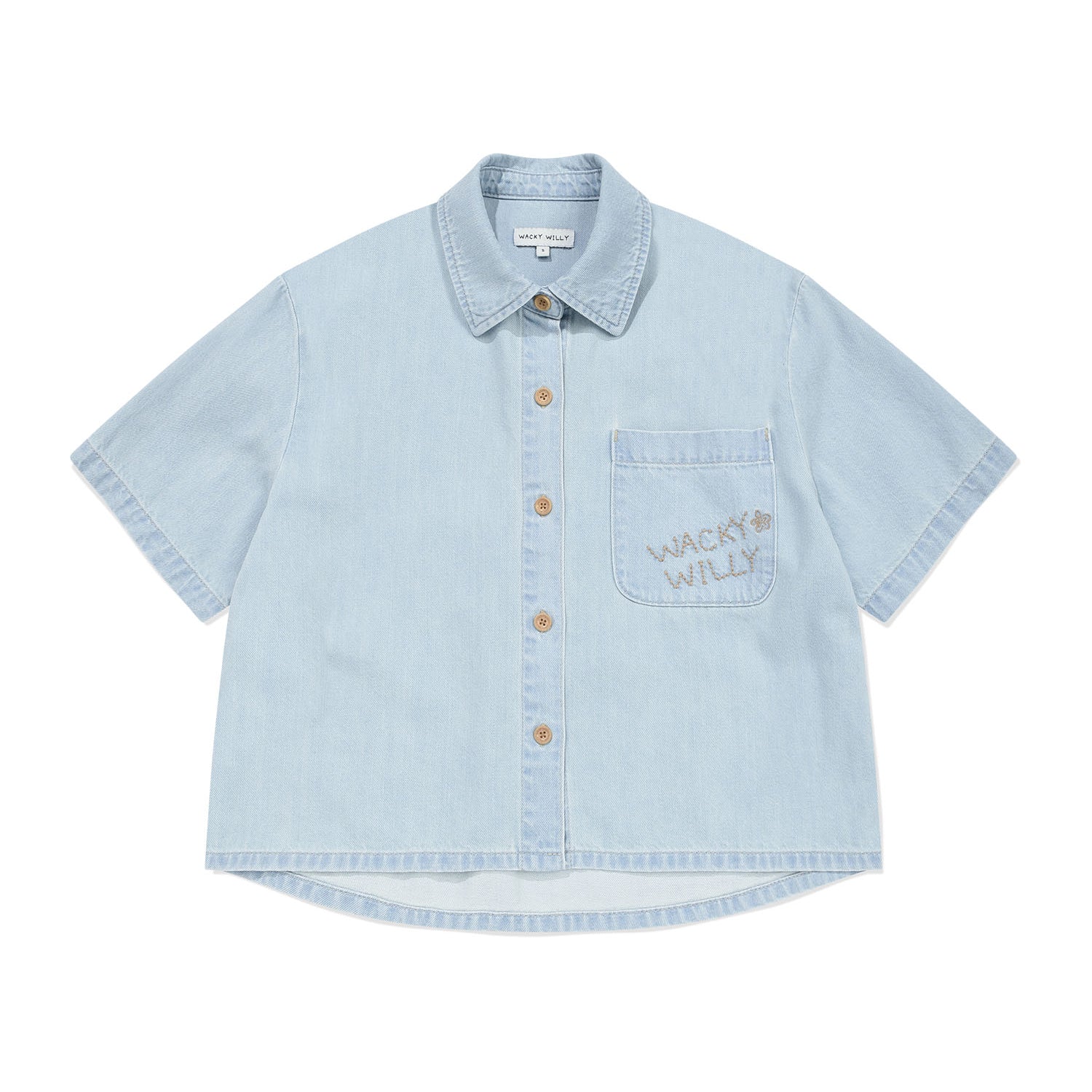 [予約販売/6月上旬入庫予定] [GISELLE着用] WOMEN'S LOW-ONS DENIM SHORT-SLEEVE SHIRT