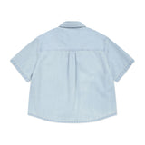 [GISELLE着用] WOMEN'S LOW-ONS DENIM SHORT-SLEEVE SHIRT