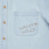 [GISELLE着用] WOMEN'S LOW-ONS DENIM SHORT-SLEEVE SHIRT
