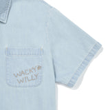 [GISELLE着用] WOMEN'S LOW-ONS DENIM SHORT-SLEEVE SHIRT