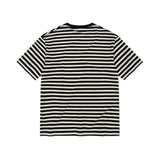 BASIC STRIPED SHORT-SLEEVED T-SHIRT